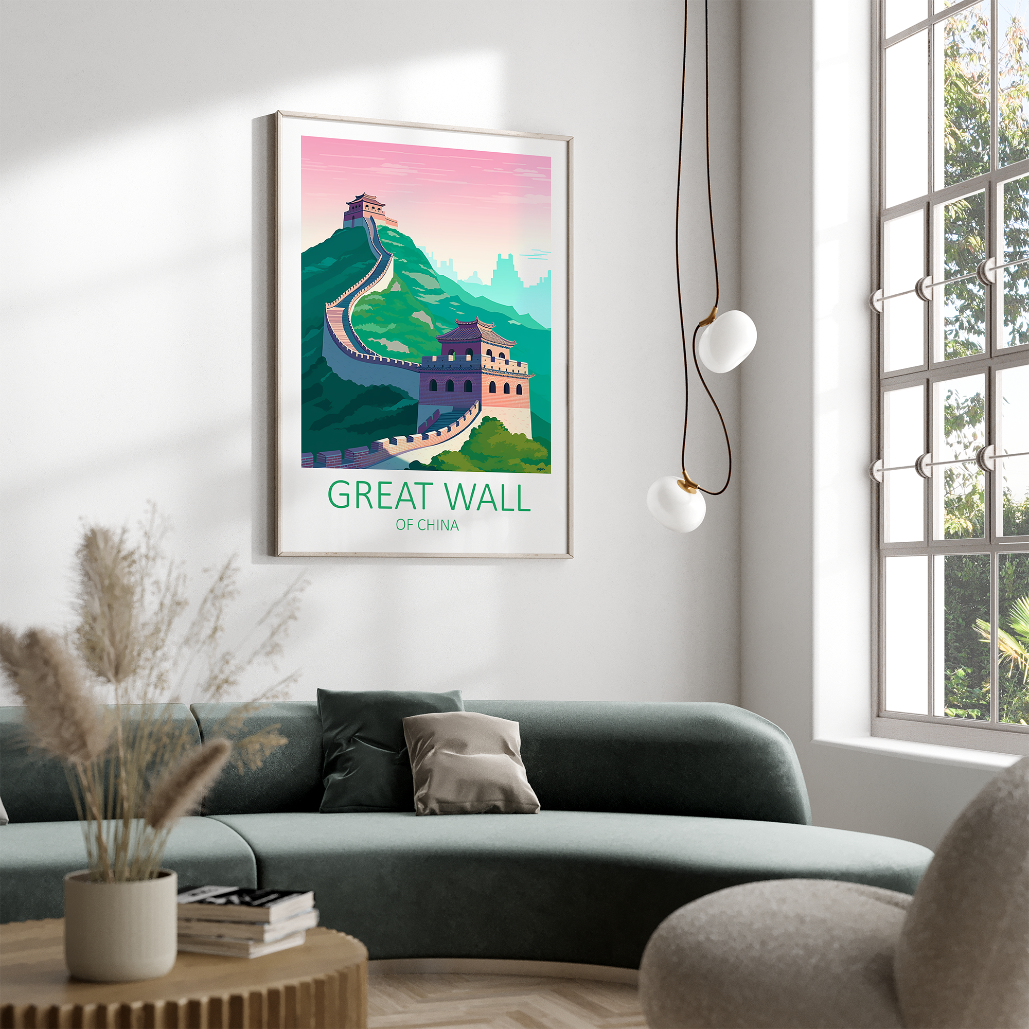 Great Wall Of China - plakat - Just Karikatur