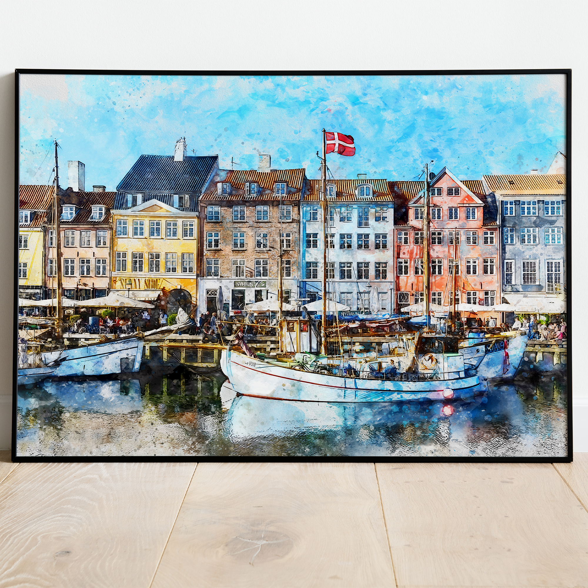 Maleri af København - plakat 2 - Just Karikatur