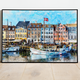 Maleri af København - plakat 2 - Just Karikatur