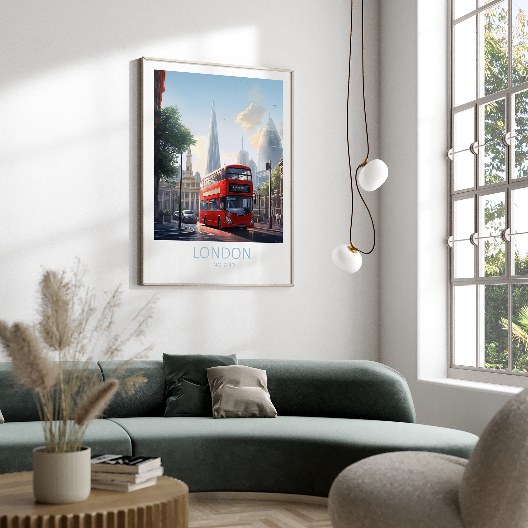 London i England - plakat 3 - Just Karikatur