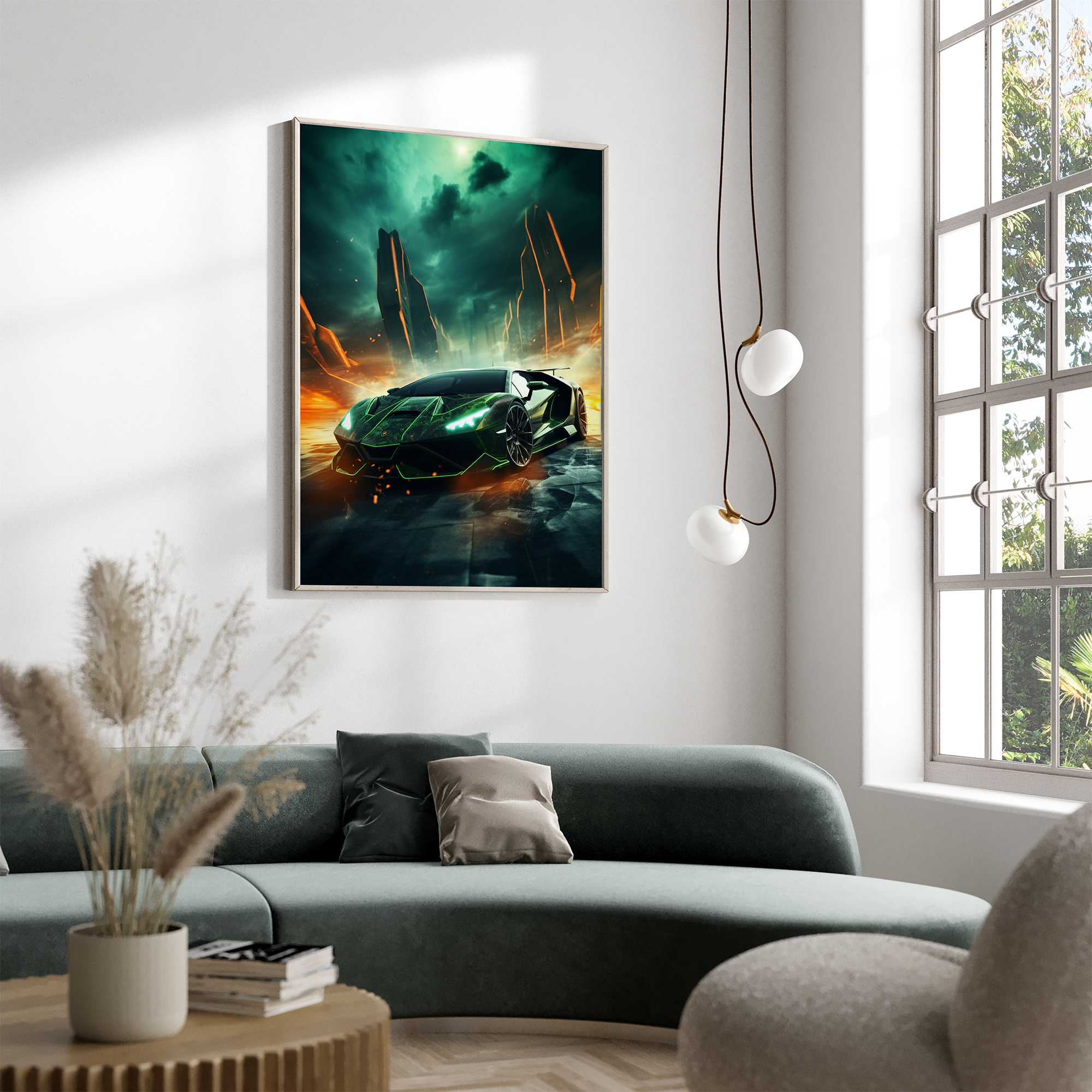 Futuristisk Lamborghini - plakat 3 - Just Karikatur