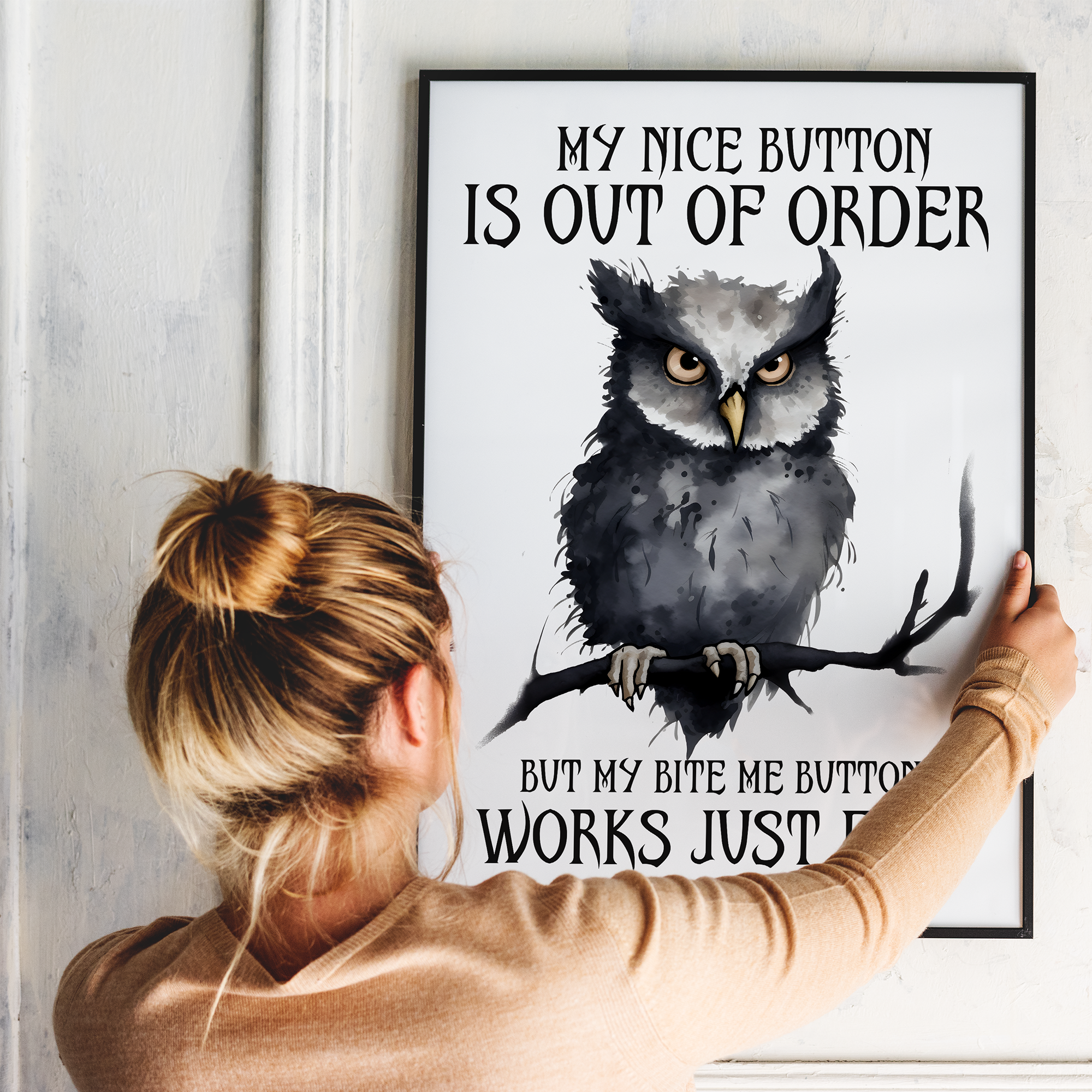 Sjov citat - plakat 8 - Just Karikatur