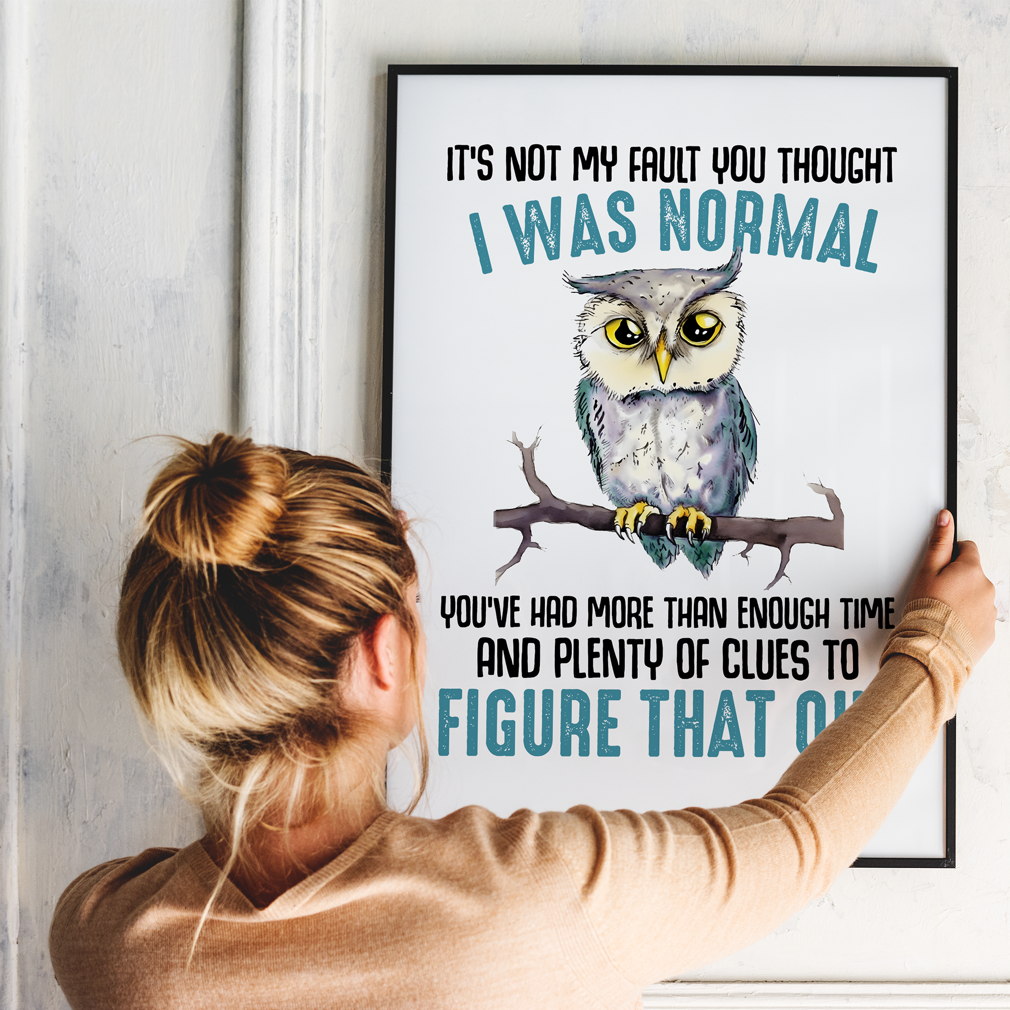 Sjov citat - plakat 18 - Just Karikatur