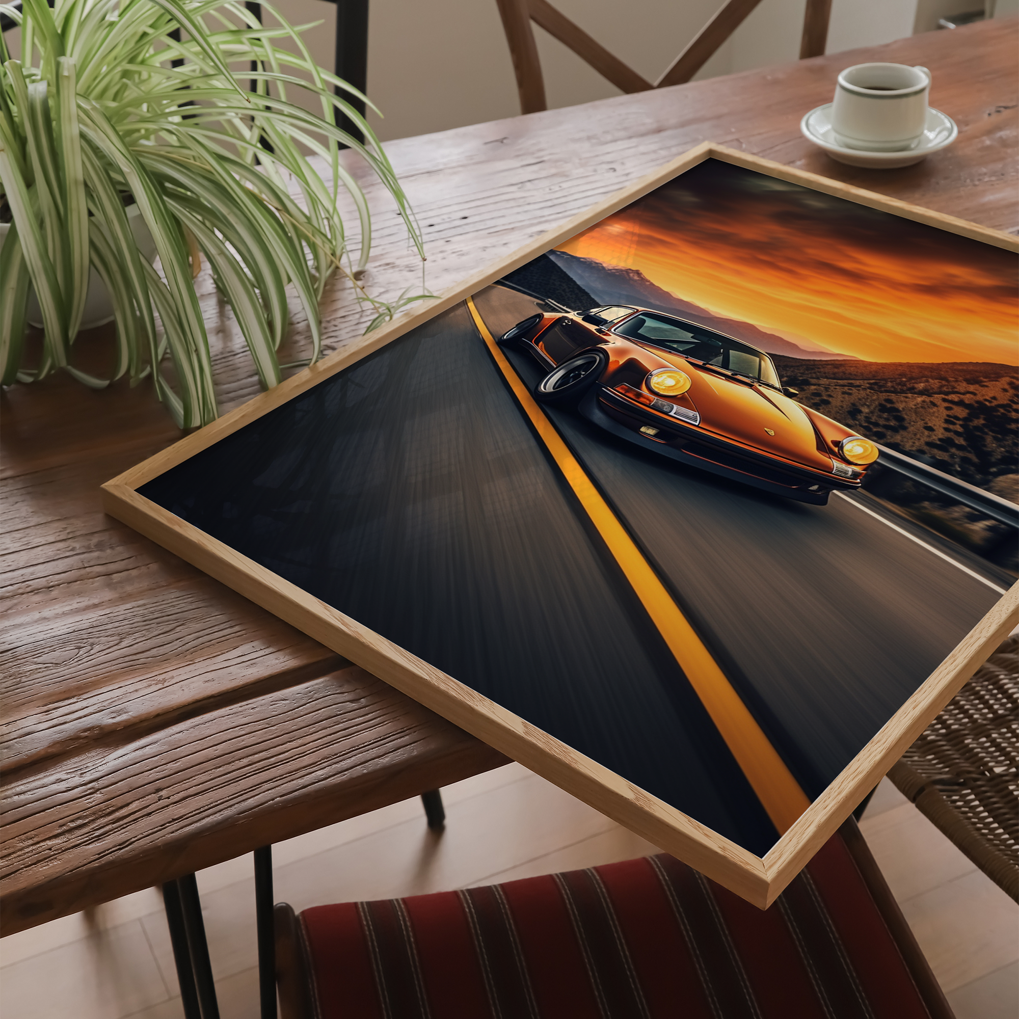 Porsche 911 - plakat 3 - Just Karikatur