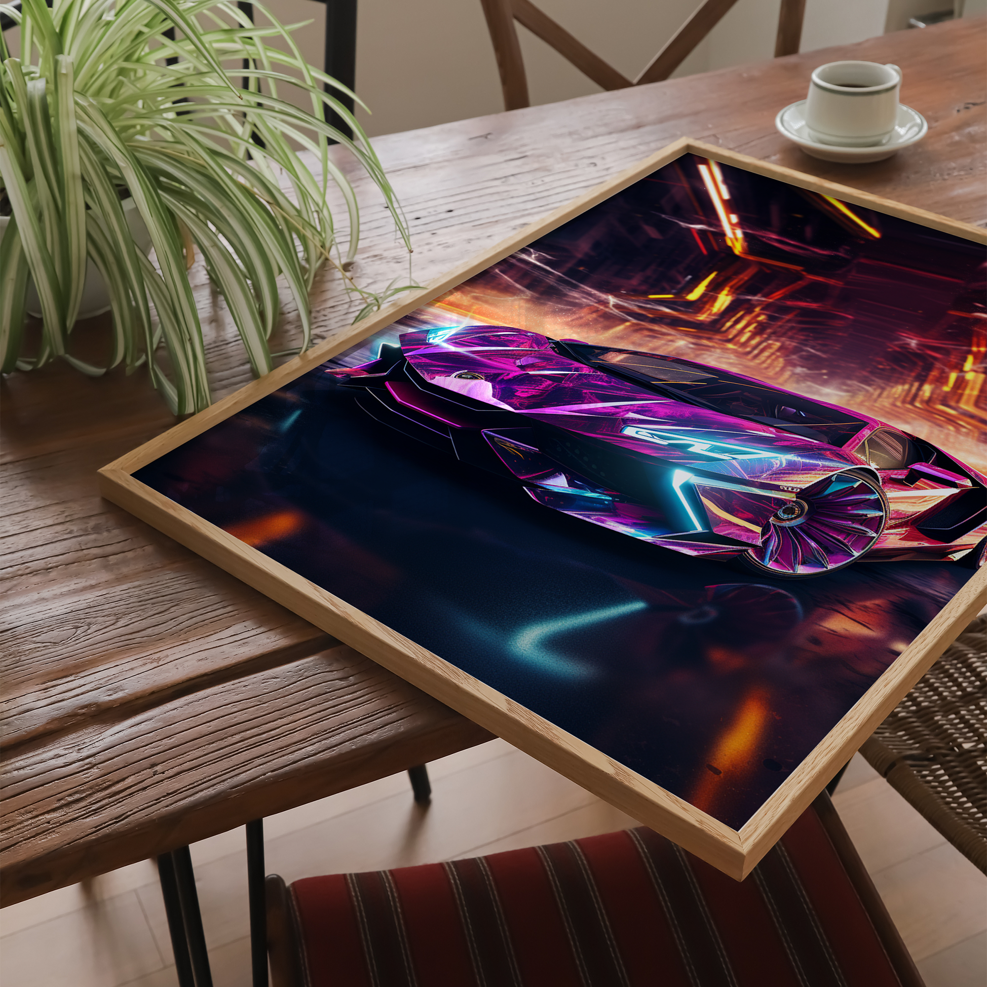 Futuristisk Lamborghini - plakat 6 - Just Karikatur