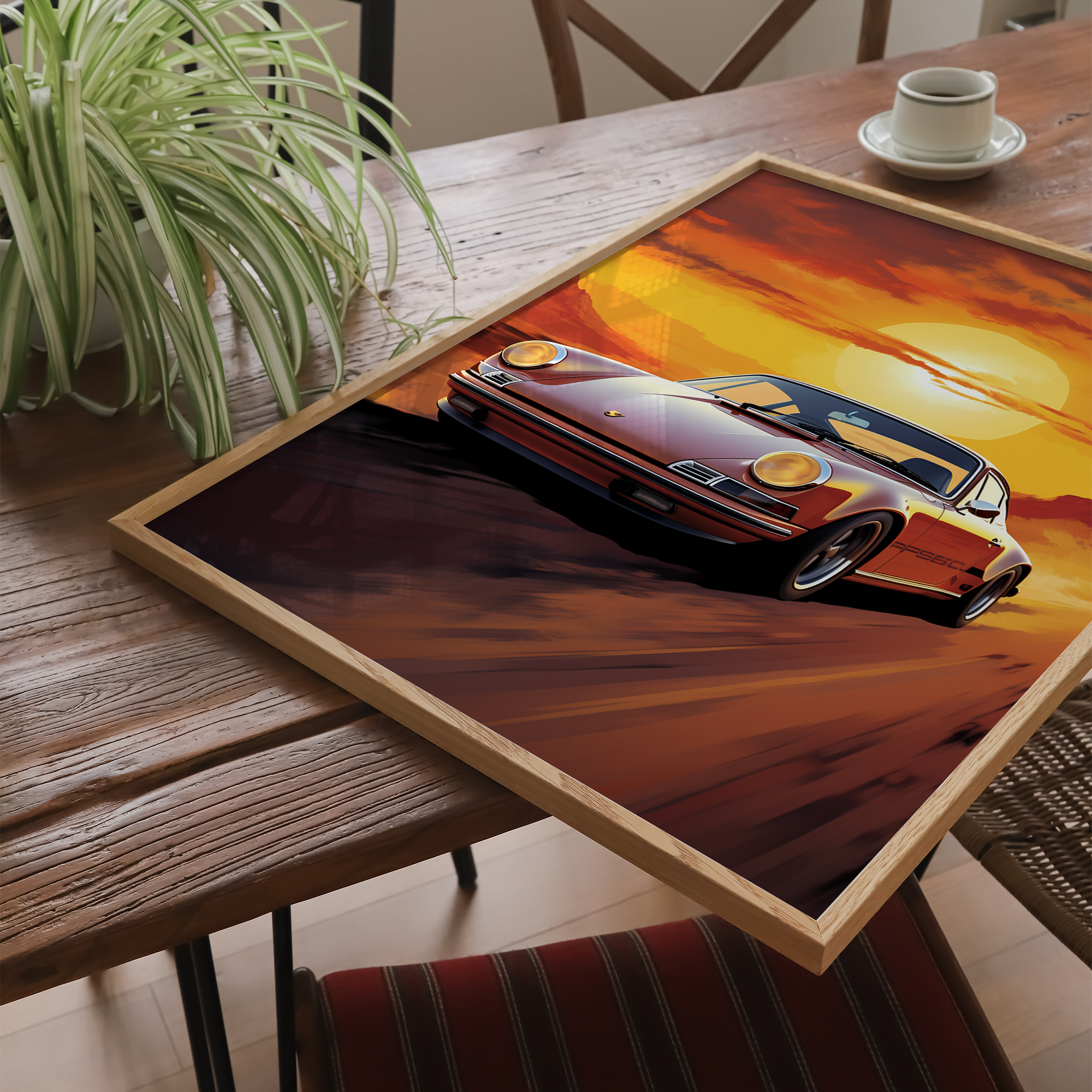 Porsche 911 - plakat 4 - Just Karikatur