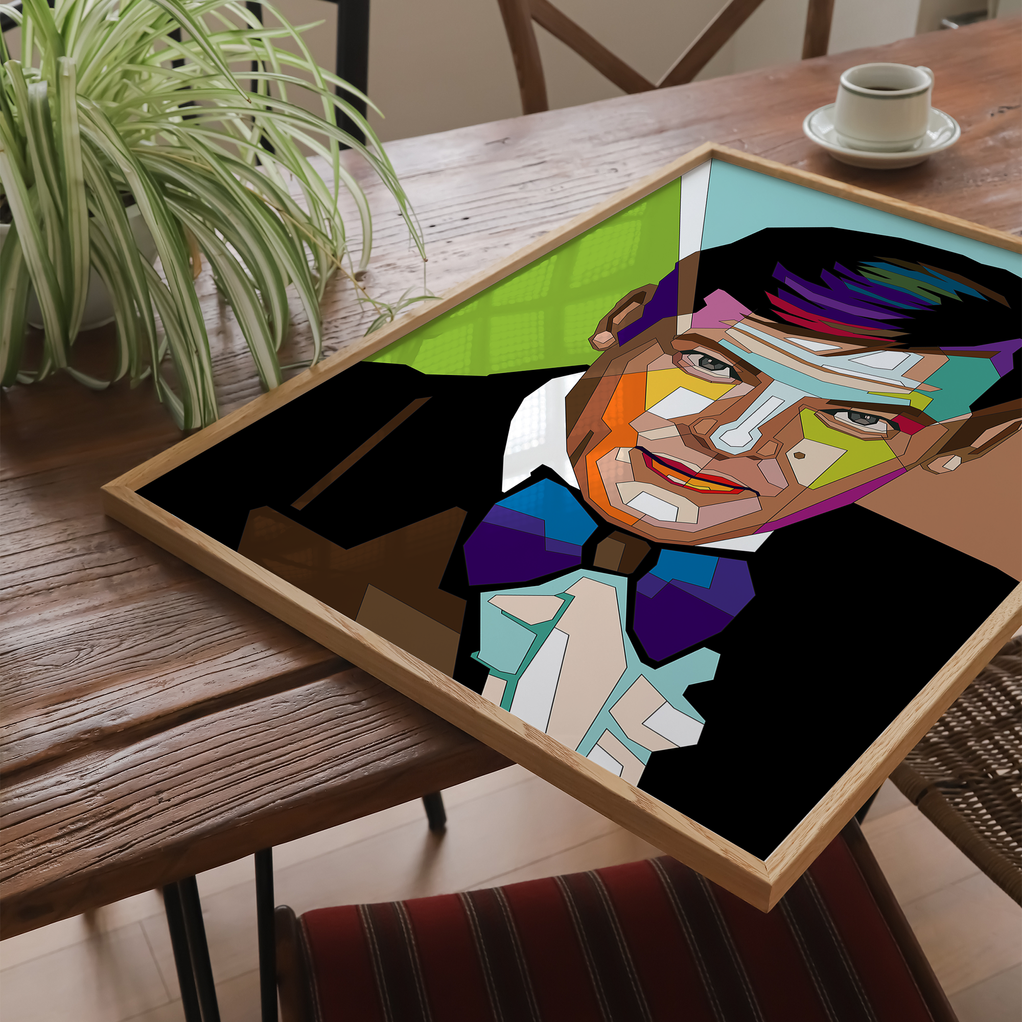 Pop Art Plakat - Roger Moore - Just Karikatur