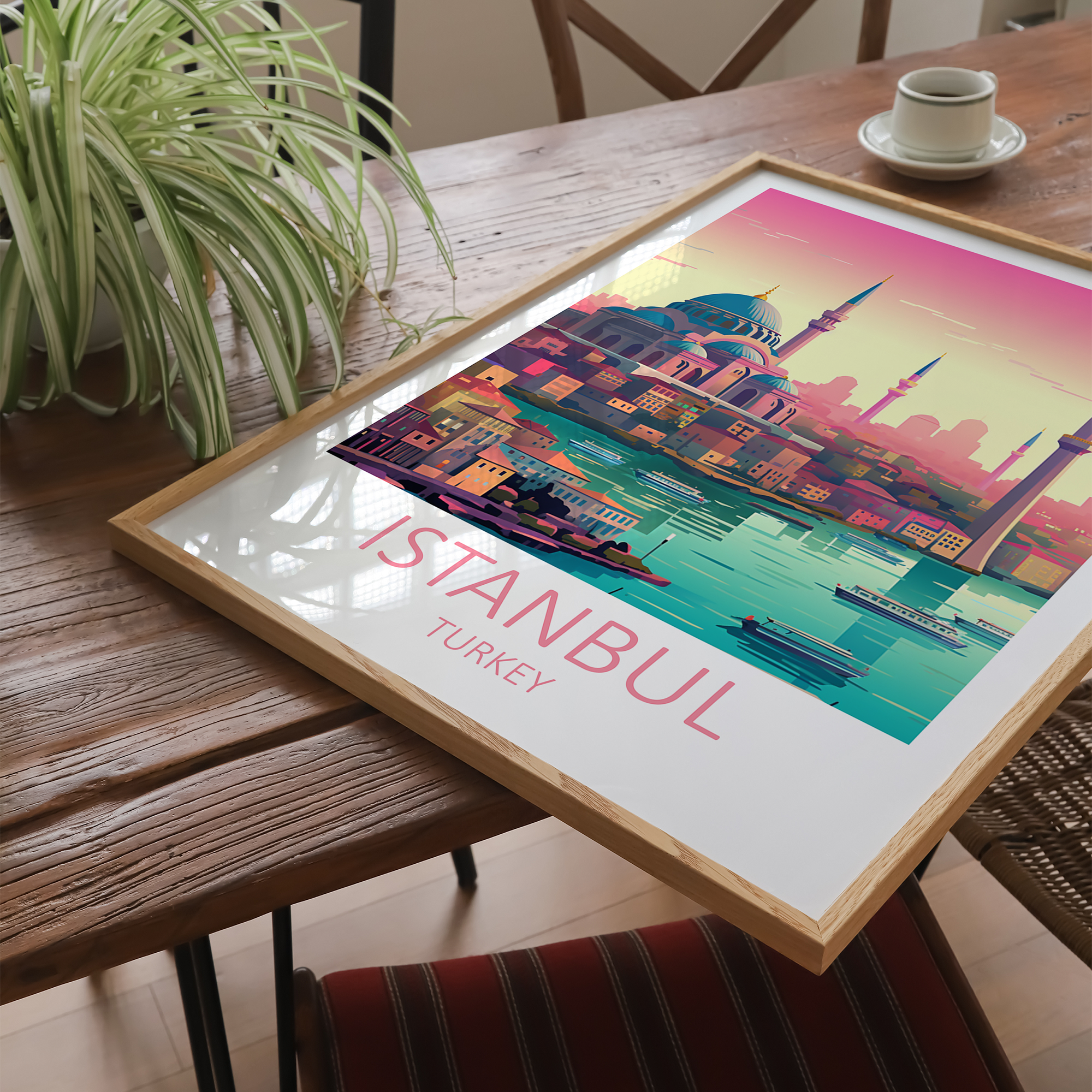 Istanbul i Tyrkiet - plakat - Just Karikatur