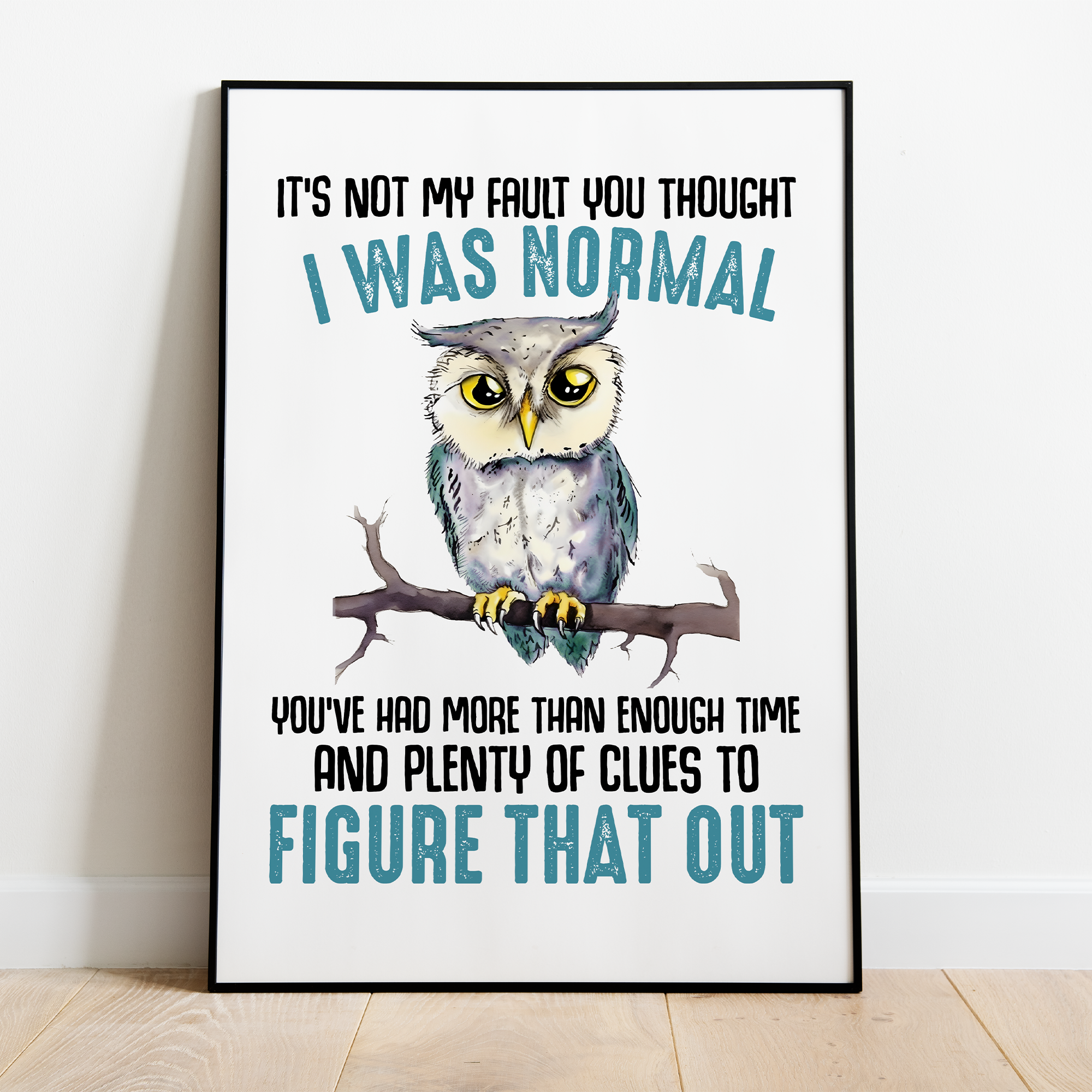 Sjov citat - plakat 18 - Just Karikatur