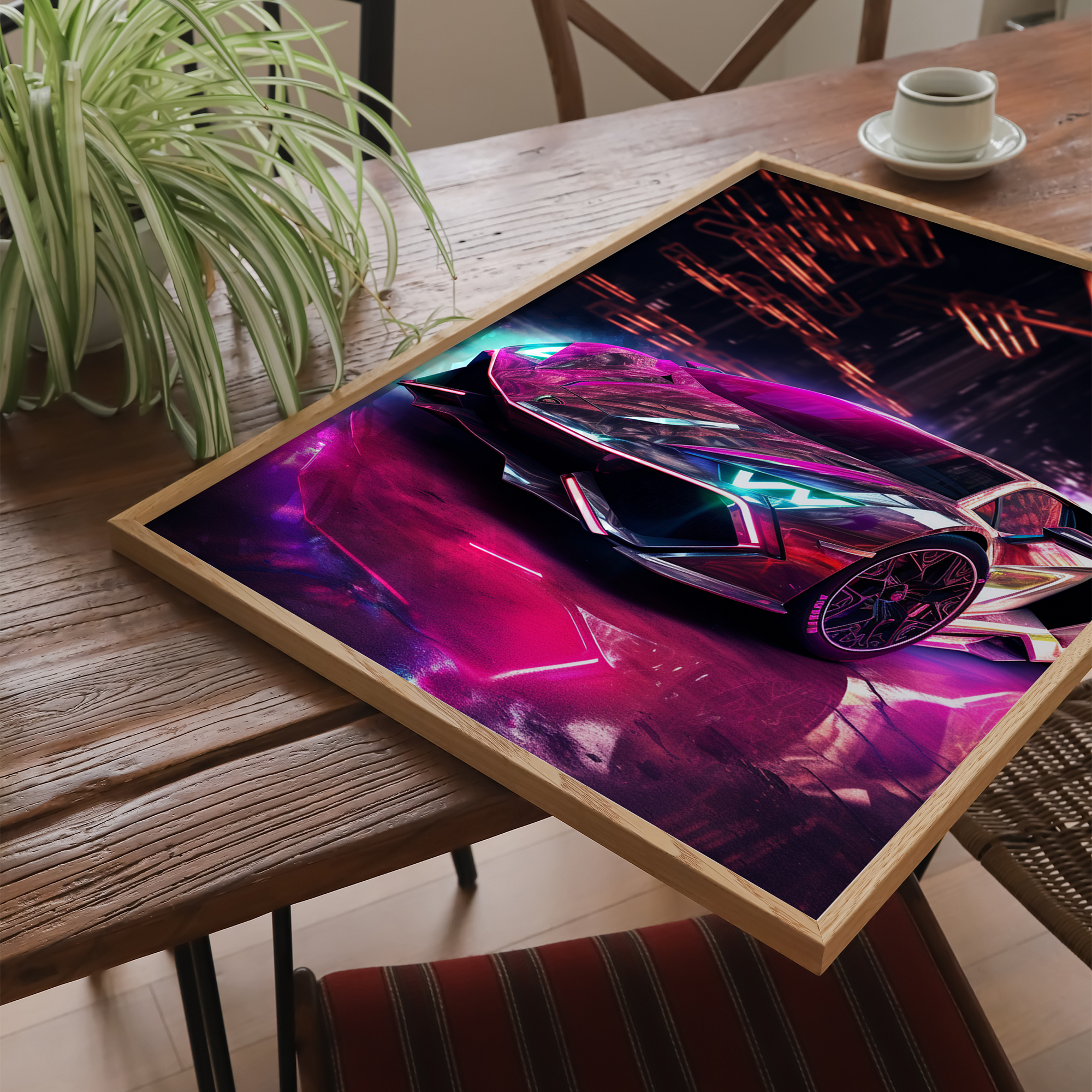 Futuristisk Lamborghini - plakat 10 - Just Karikatur