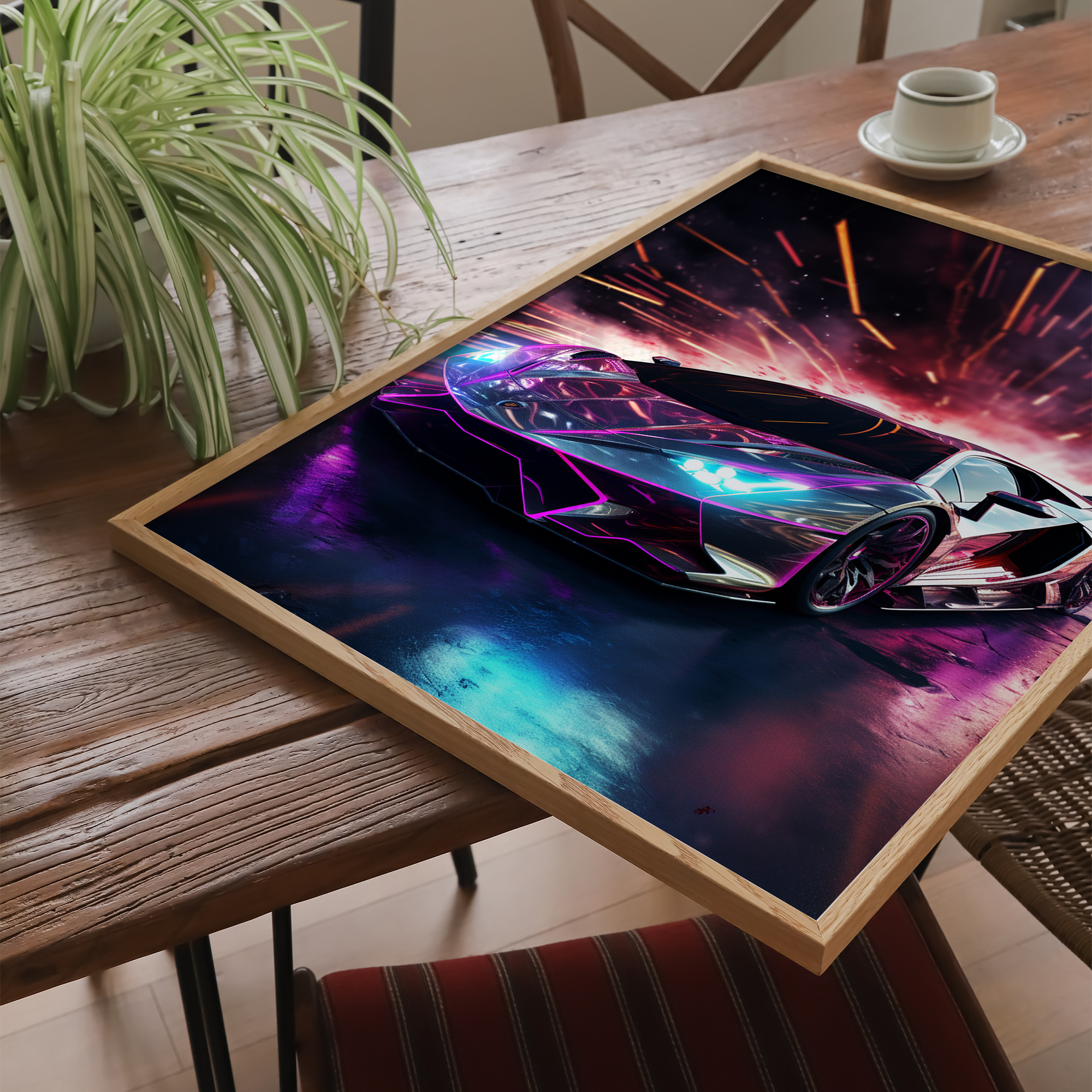 Futuristisk Lamborghini - plakat 12 - Just Karikatur