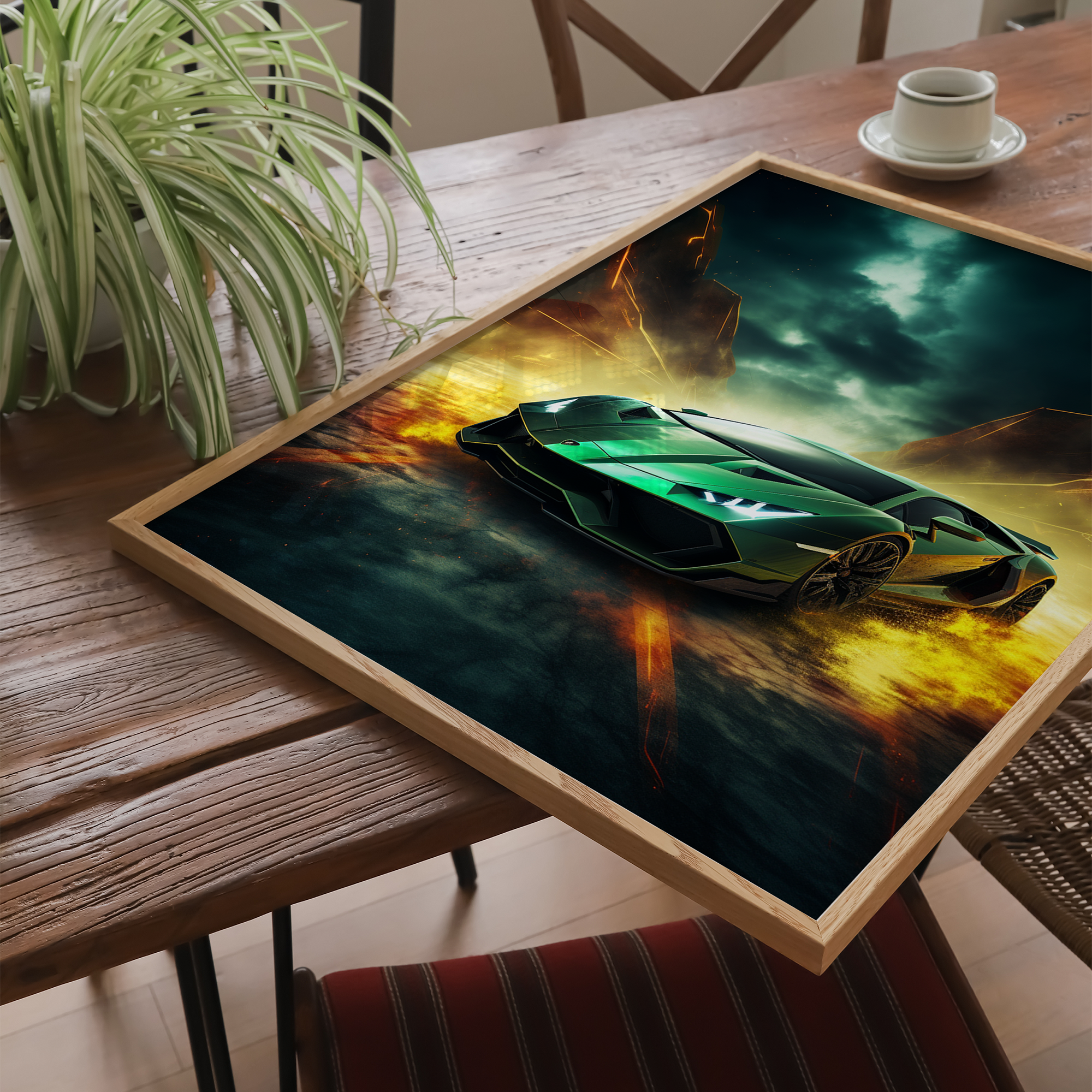 Futuristisk Lamborghini - plakat 1 - Just Karikatur