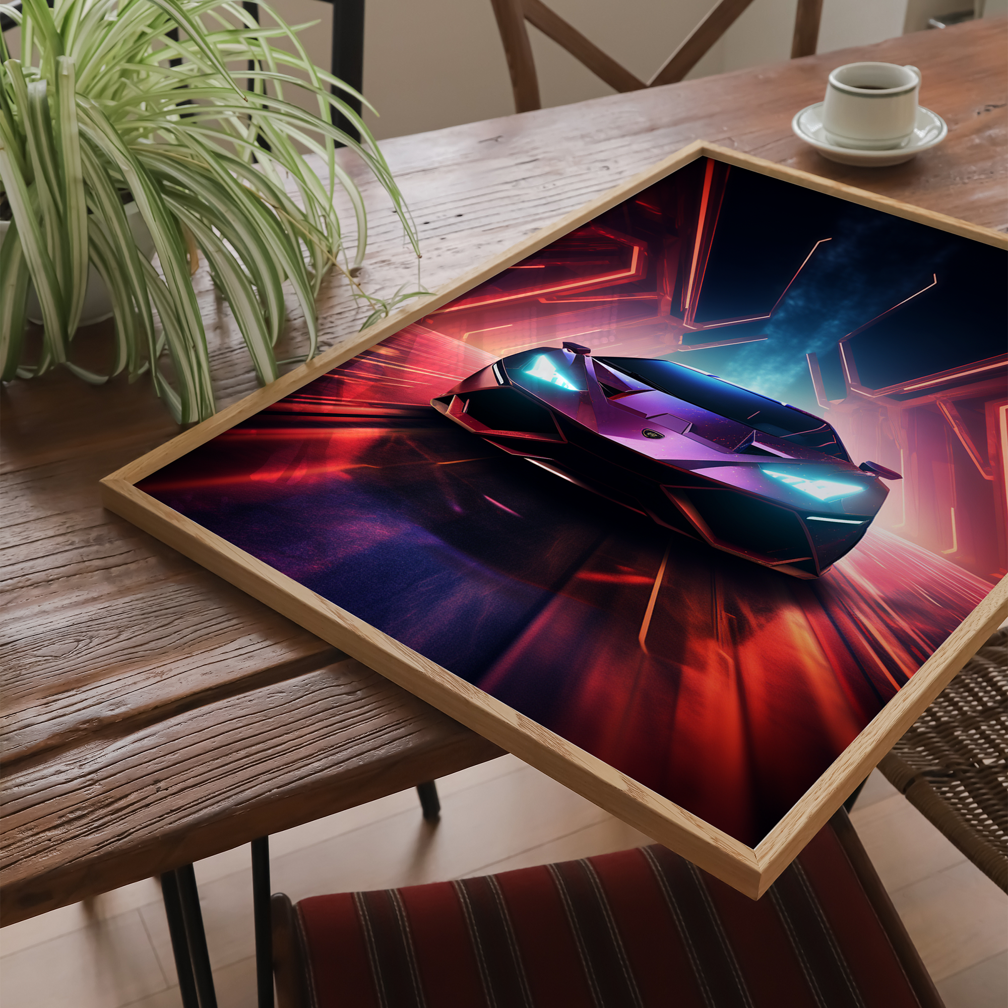 Futuristisk Lamborghini - plakat 9 - Just Karikatur