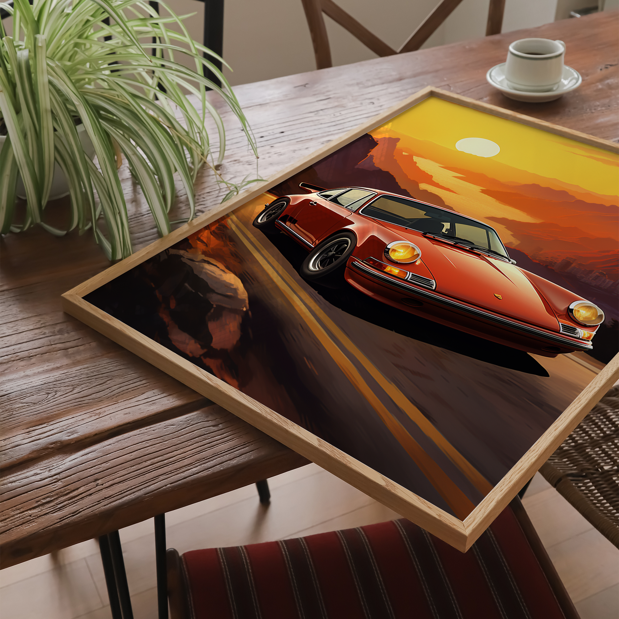 Porsche 911 - plakat 1 - Just Karikatur