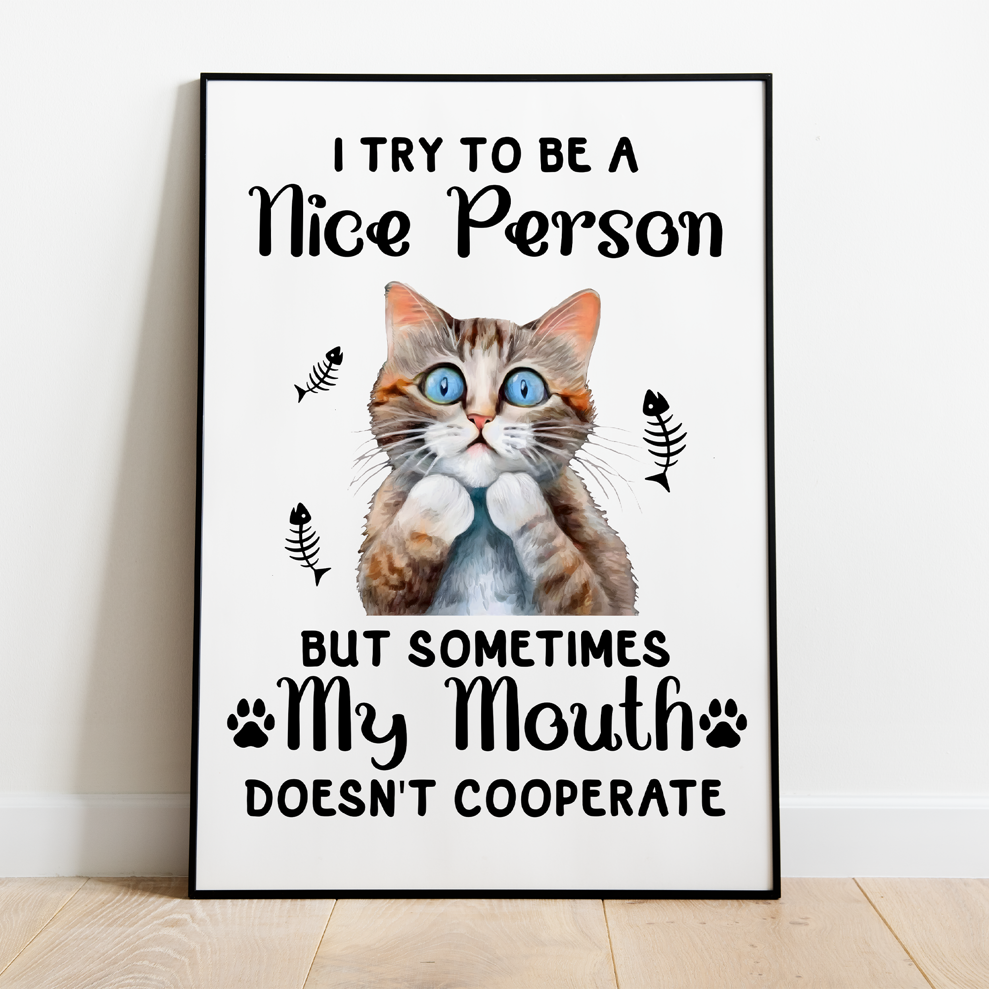 Sjov citat - plakat 2 - Just Karikatur