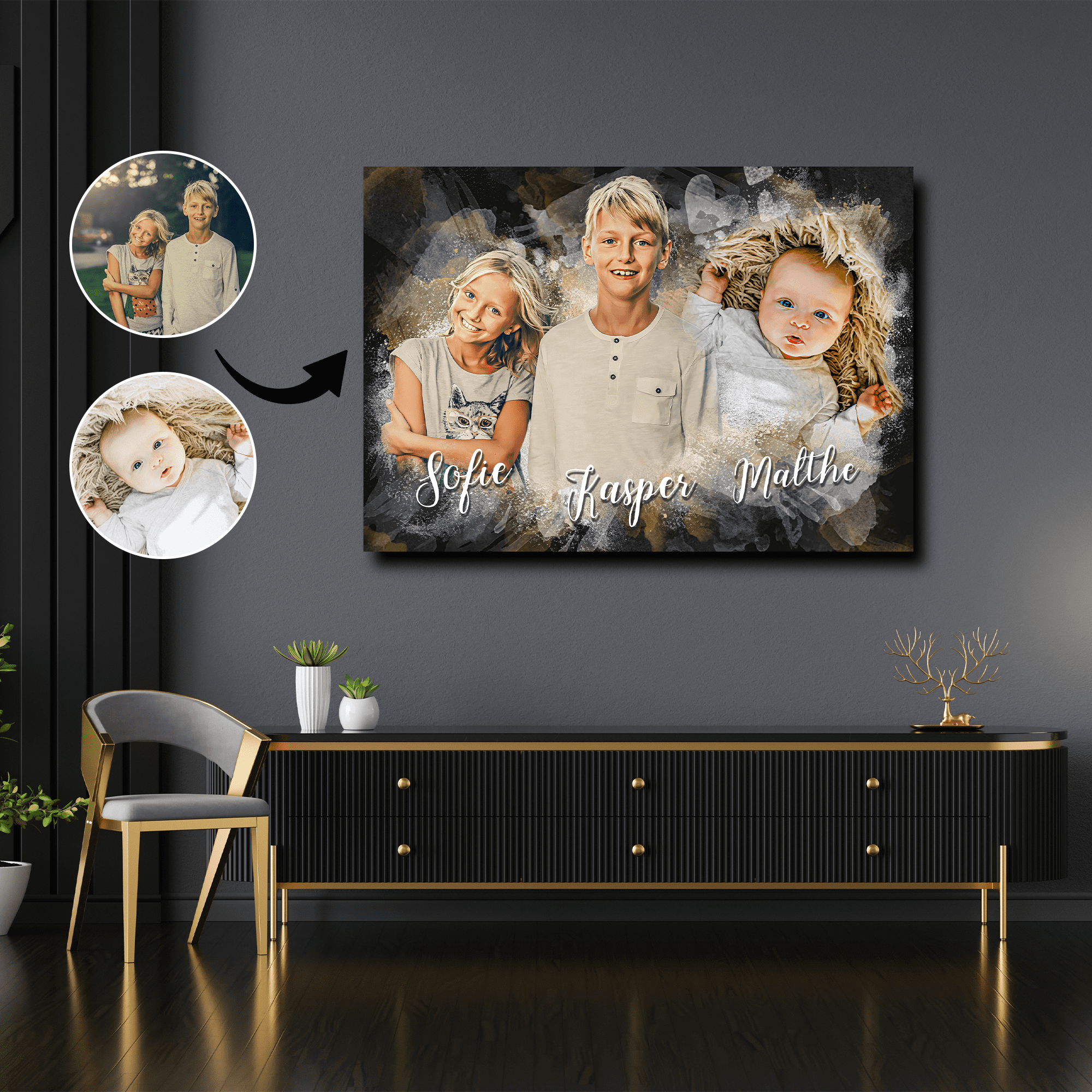 Personligt Design - Unik plakat efter dine fotos - Just Karikatur