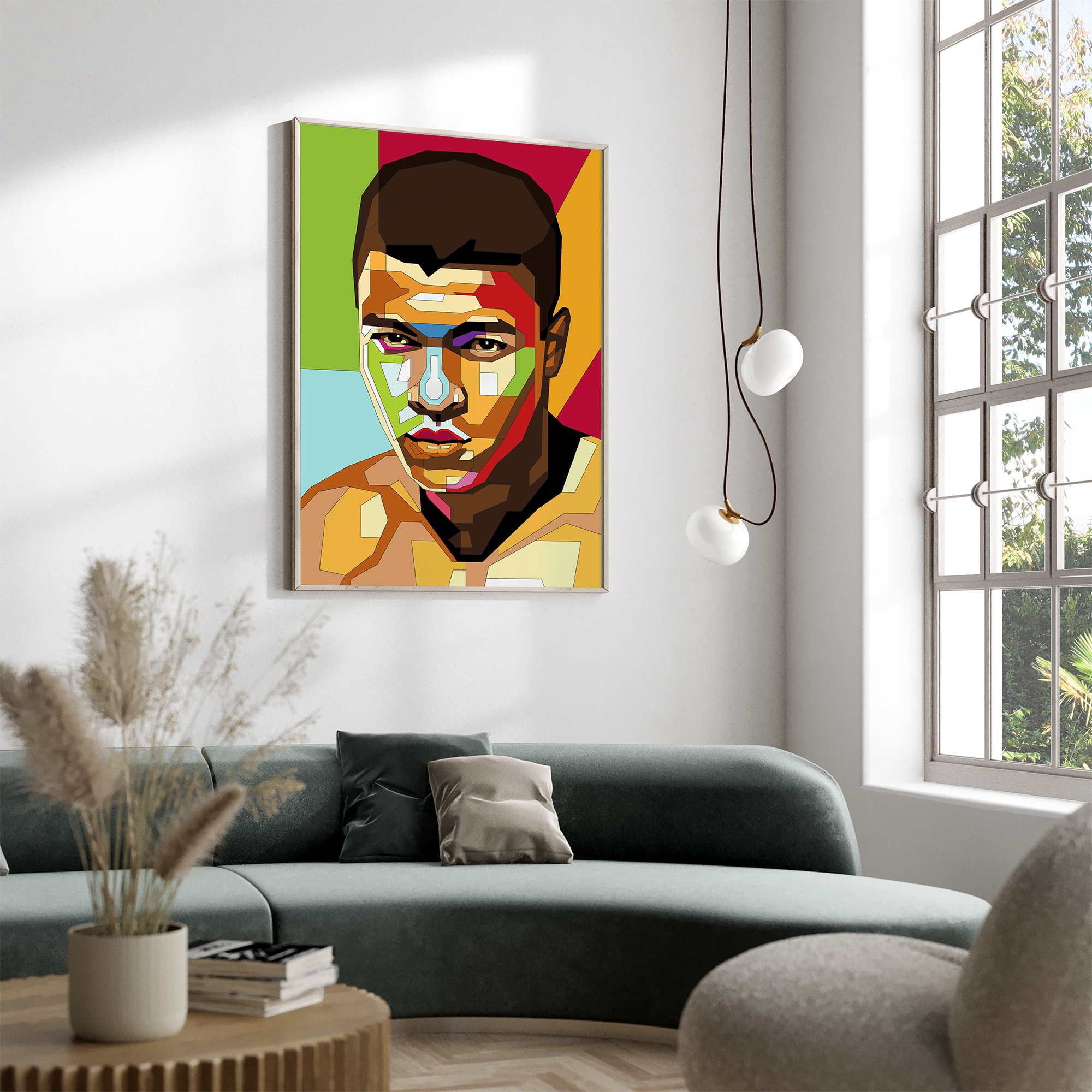 Pop Art Plakat - Muhammad Ali - Just Karikatur