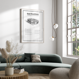 Old Trafford Manchester United – stadion plakat - Just Karikatur