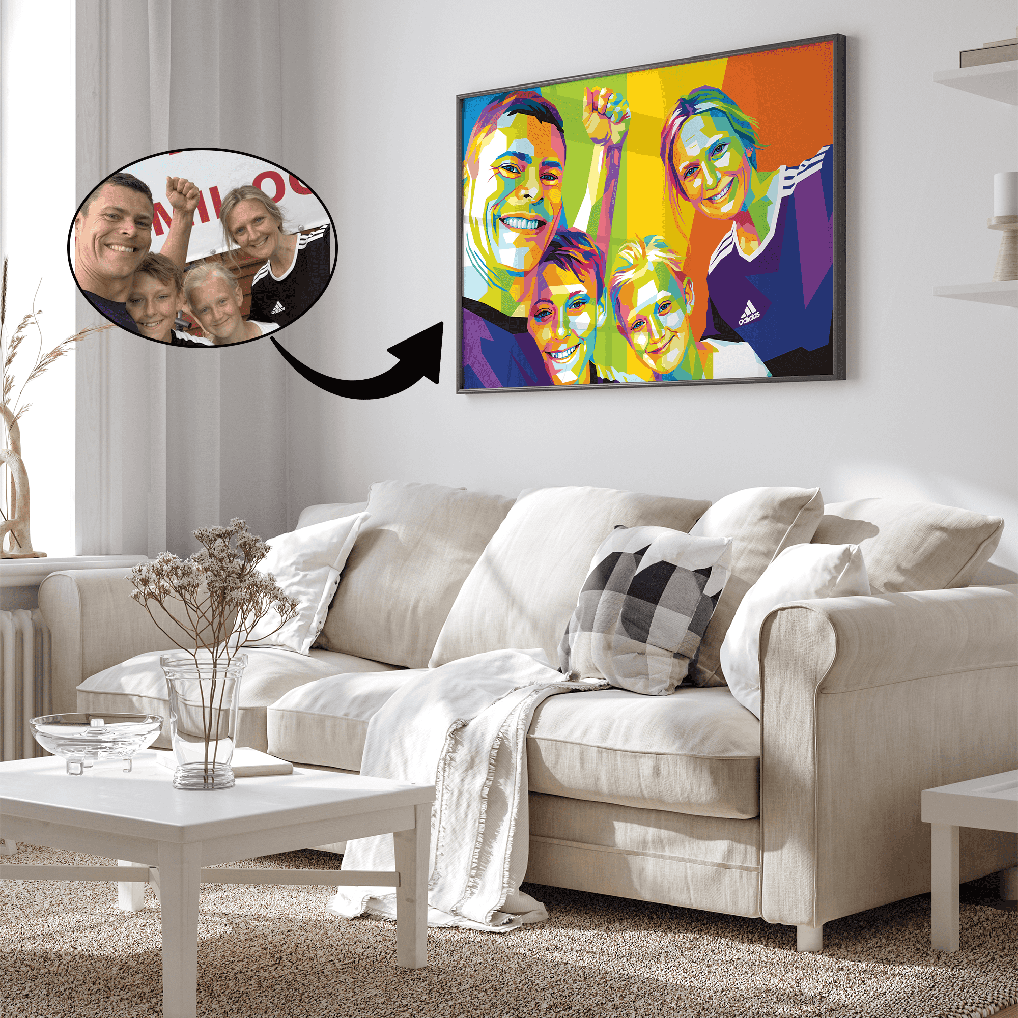 Pop Art - tegning efter dine fotos - Just Karikatur