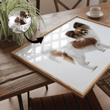 Personligt portræt af kæledyr tegnet efter foto