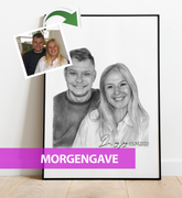 Morgengave - Portrættegning efter dine fotos