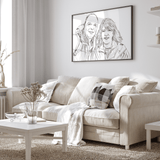 Skitse portræt - tegning efter dine fotos - Just Karikatur