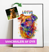 Vandmaleri af dyr - maleri efter dine fotos