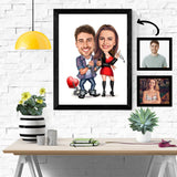 Par tema82 (2 personer) - karikaturtegning efter dine fotos - Just Karikatur