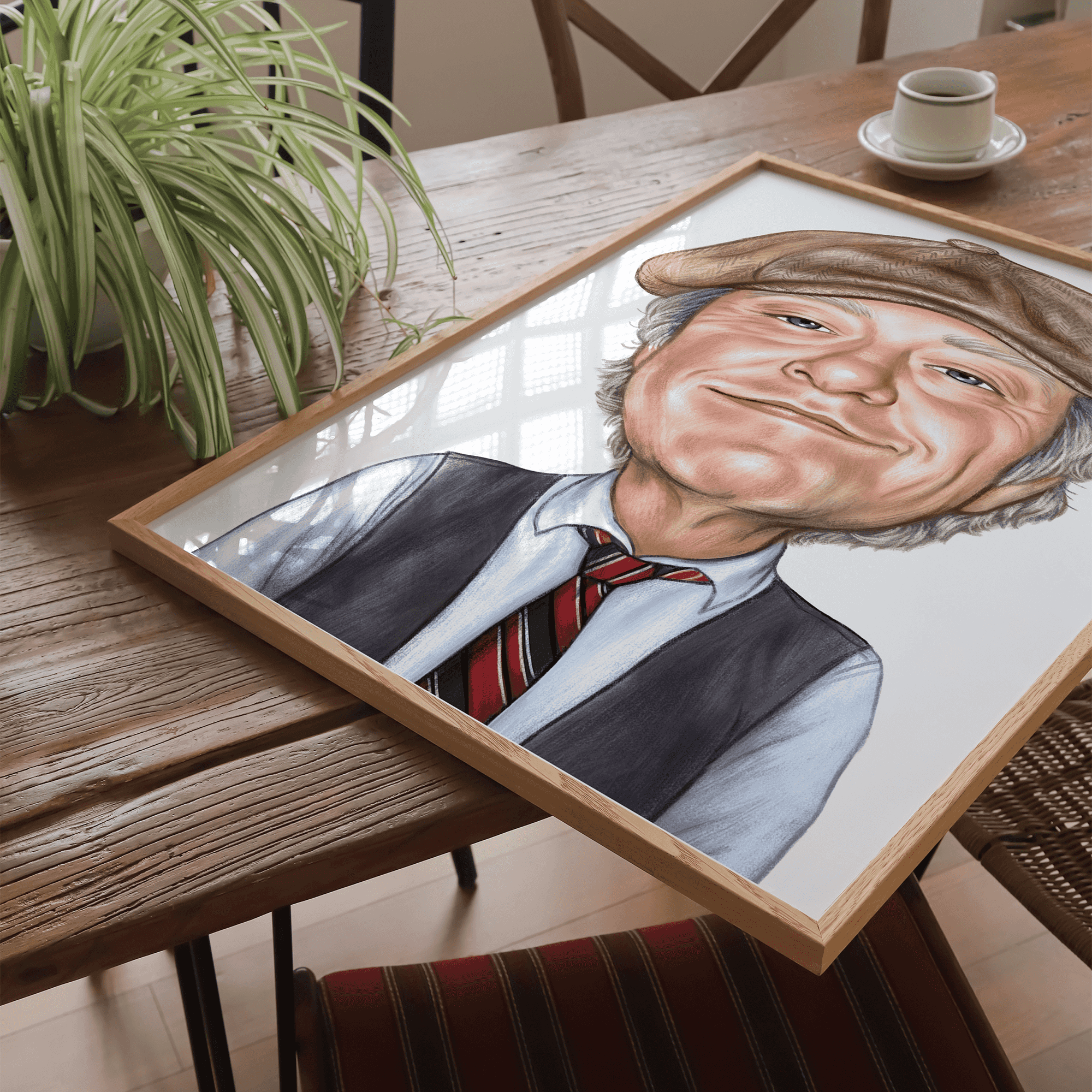 Kim Larsen - Karikaturtegning plakat - Just Karikatur