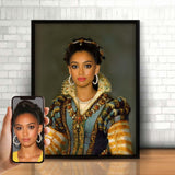 QueenlyGrace - Royal portræt efter dine fotos - Just Karikatur