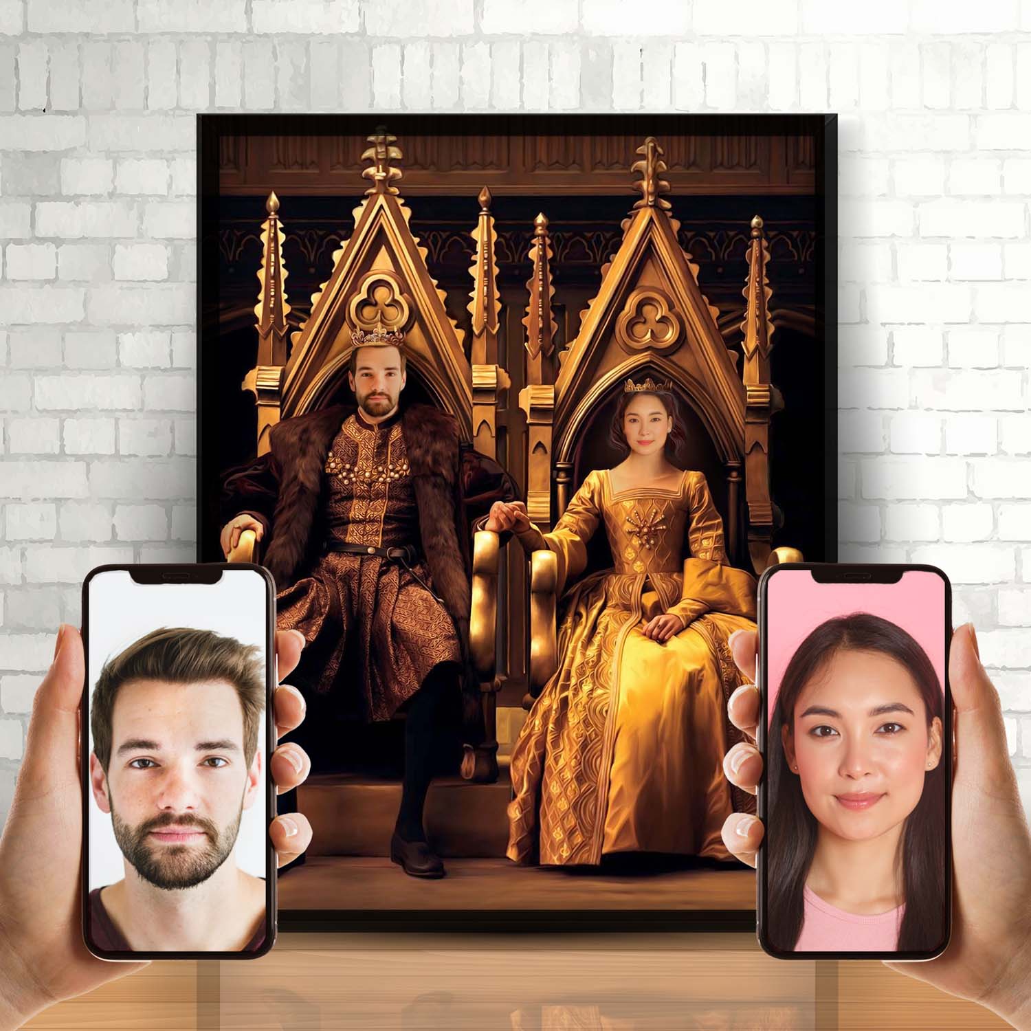 RoyalDuo - Royal portræt efter dine fotos - Just Karikatur