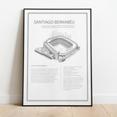 Santiago Bernabau Real Madrid – stadion plakat - Just Karikatur