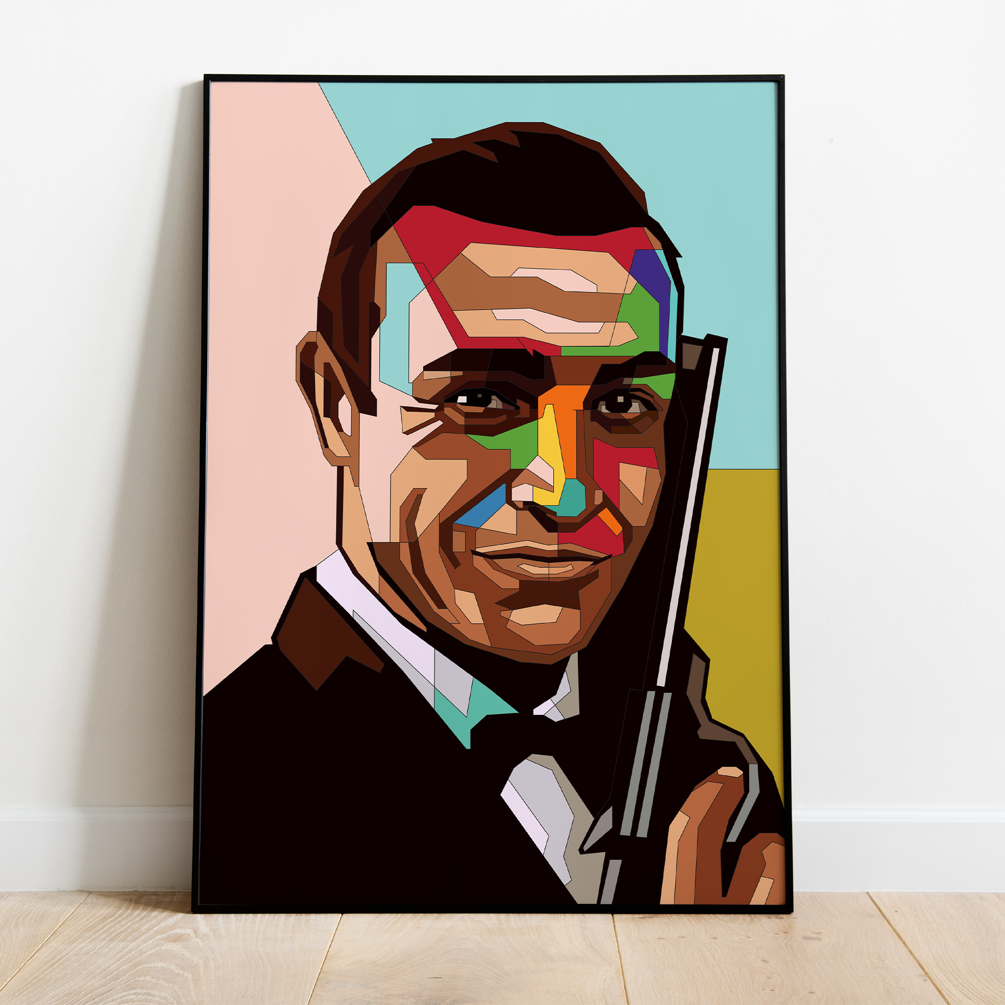 Pop Art Plakat - Sean Connery - Just Karikatur