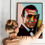 Pop Art Plakat - Sean Connery - Just Karikatur