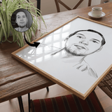 Skitse portræt - tegning efter dine fotos - Just Karikatur