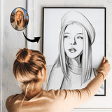 Skitse portræt - tegning efter dine fotos - Just Karikatur