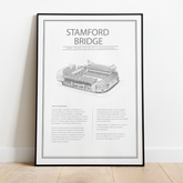 Stamford Bridge Chelsea – stadion plakat - Just Karikatur