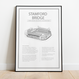 Stamford Bridge Chelsea – stadion plakat - Just Karikatur