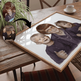 Portrættegning efter dine fotos - Just Karikatur