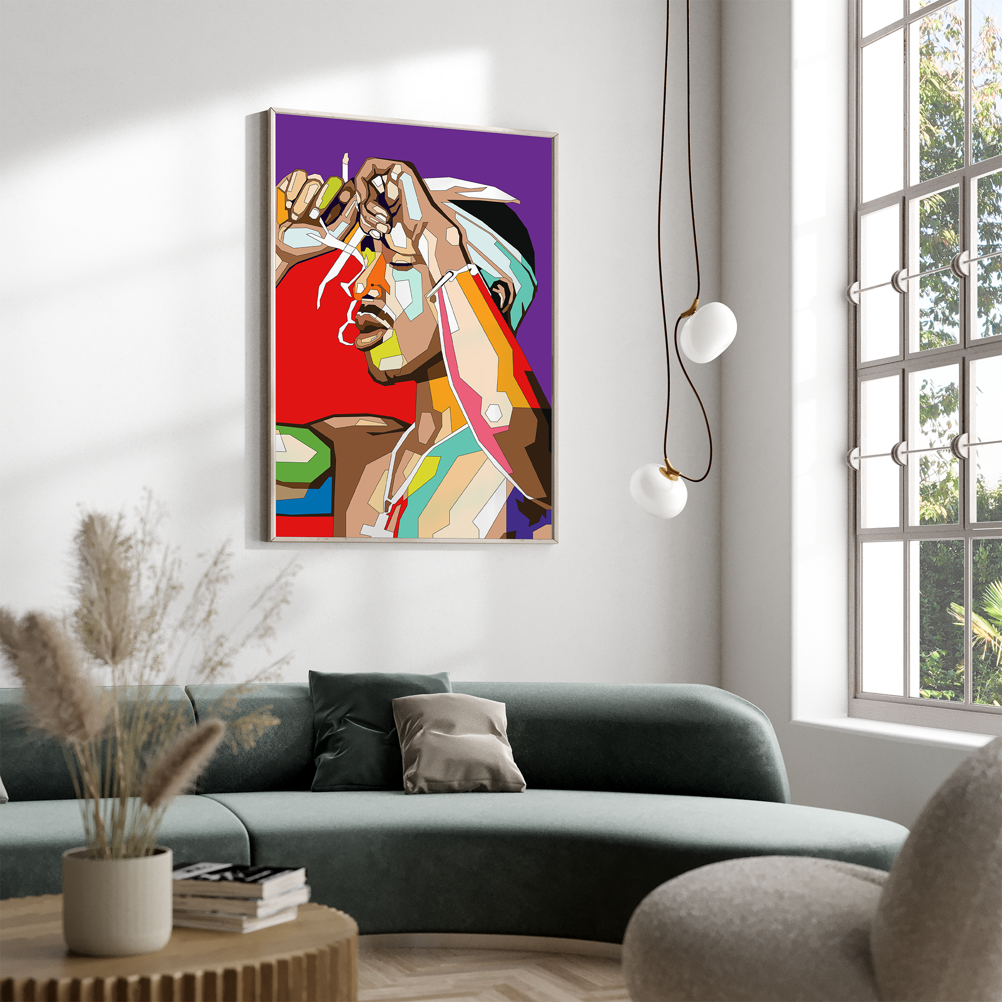 Pop Art Plakat - TUPAC - Just Karikatur