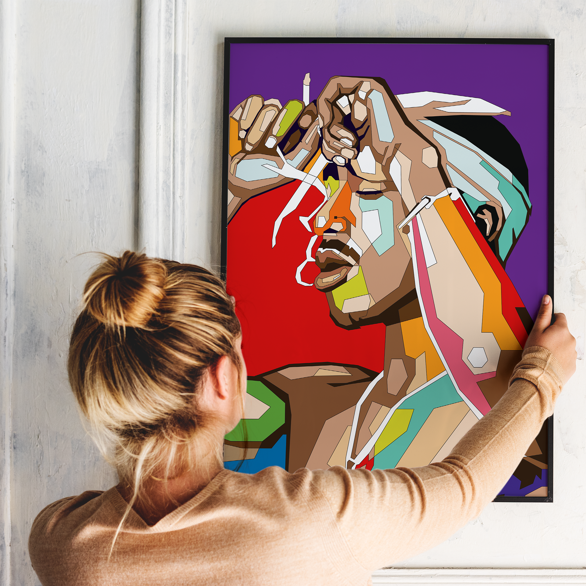 Pop Art Plakat - TUPAC - Just Karikatur