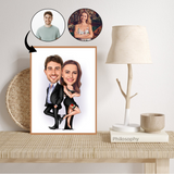 Par tema74 (2 personer) - karikaturtegning efter dine fotos - Just Karikatur