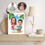 Par tema41 (2 personer) - karikaturtegning efter dine fotos - Just Karikatur