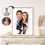 Par tema74 (2 personer) - karikaturtegning efter dine fotos - Just Karikatur