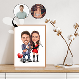 Par tema82 (2 personer) - karikaturtegning efter dine fotos - Just Karikatur