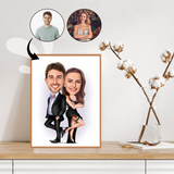 Par tema74 (2 personer) - karikaturtegning efter dine fotos - Just Karikatur