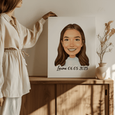 Lærredstryk med din personlige tegning - Just Karikatur