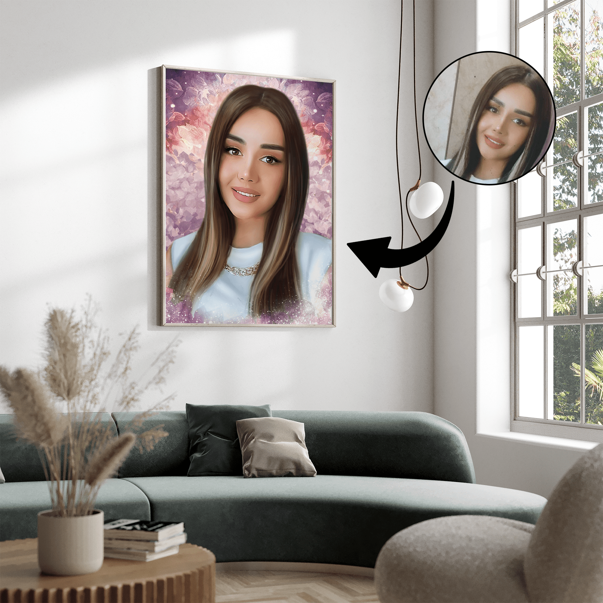 Dream Portræt- Maleri efter dine fotos ** INTRO-TILBUD ** - Just Karikatur