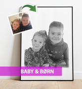 Baby & børn - Portrættegning efter dine fotos
