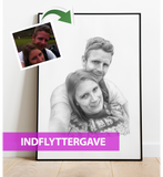 Indflyttergaver - Portrættegning efter dine fotos